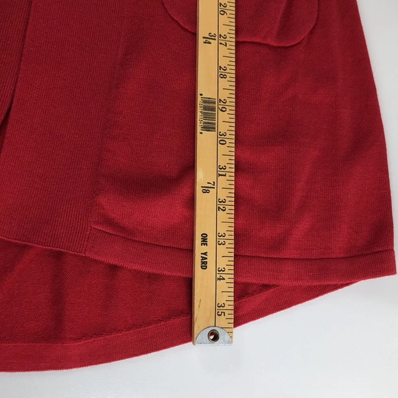 2/$30 NEW Isaac Mizrahi Live! Cardigan Size Small Open Front Hi-Low Hem Sweater - Picture 14 of 16